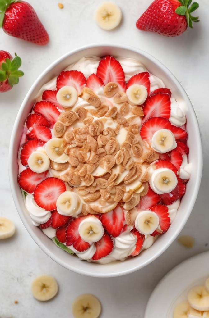 Strawberry Banana Cheesecake Salad