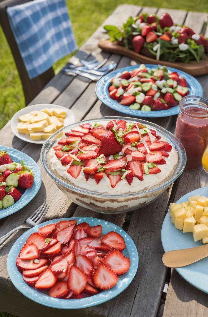 Strawberry Banana Cheesecake Salad
