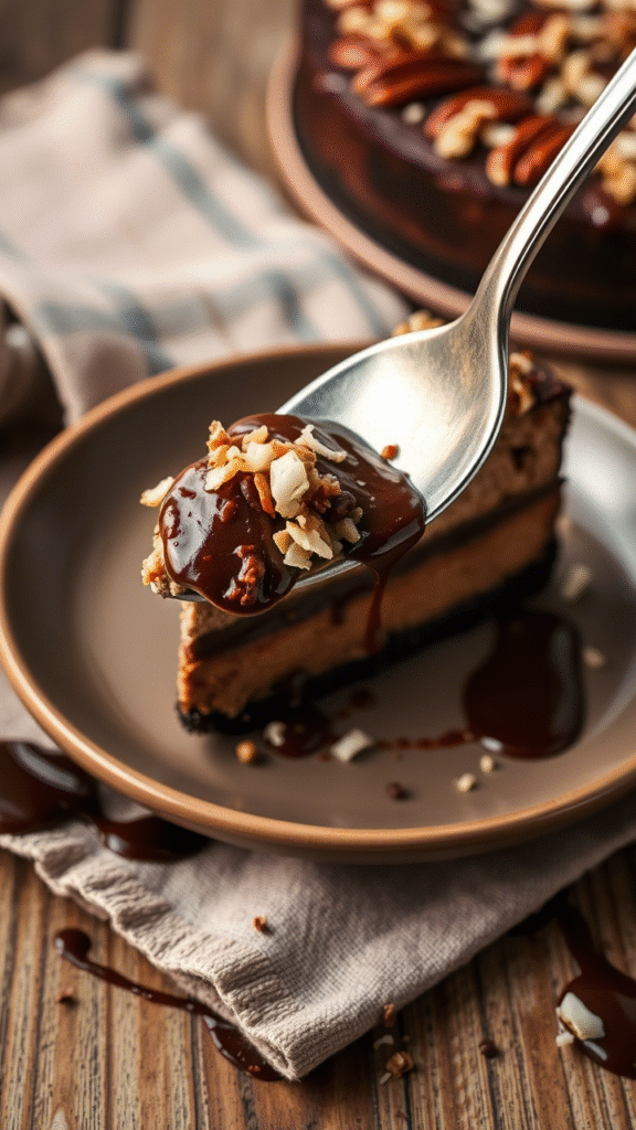 German Chocolate Cheesecake
