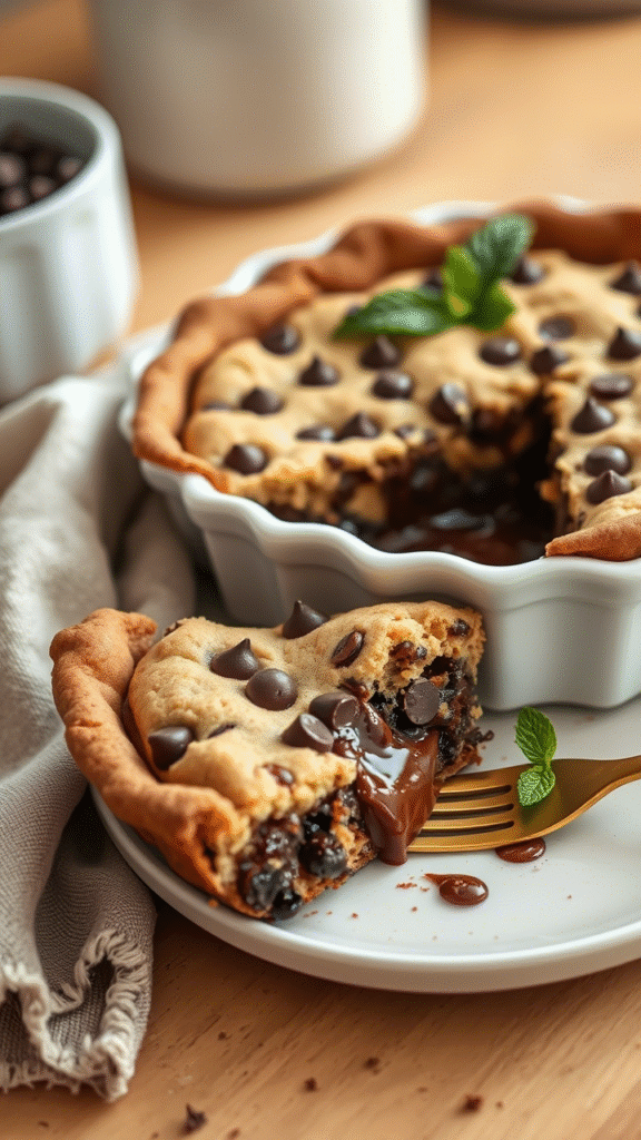 Chocolate Chip Cookie Pie