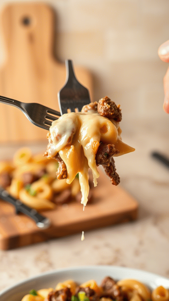 Philly Cheesesteak Pasta
