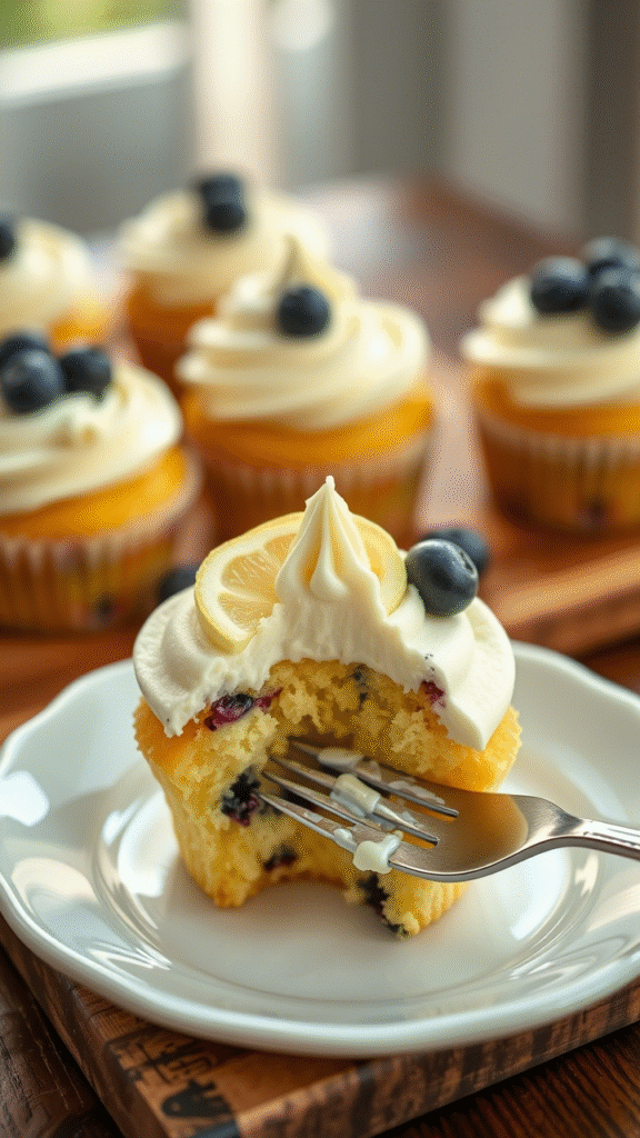 Lemon Blueberry Cupcakes