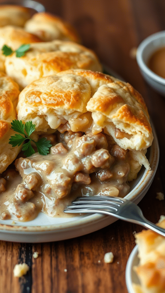 Biscuits and Gravy Casserole