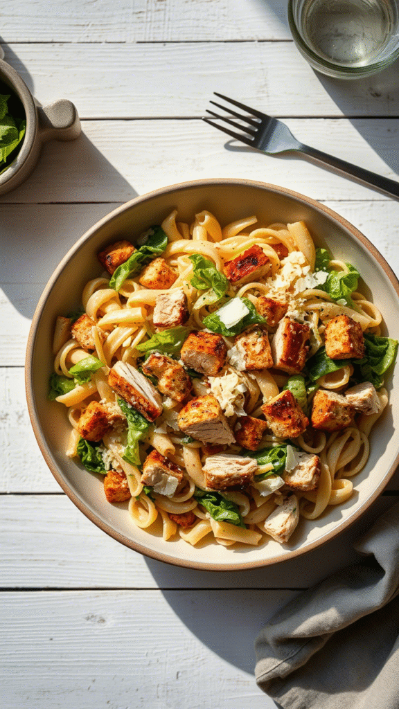 Chicken Caesar Pasta Salad