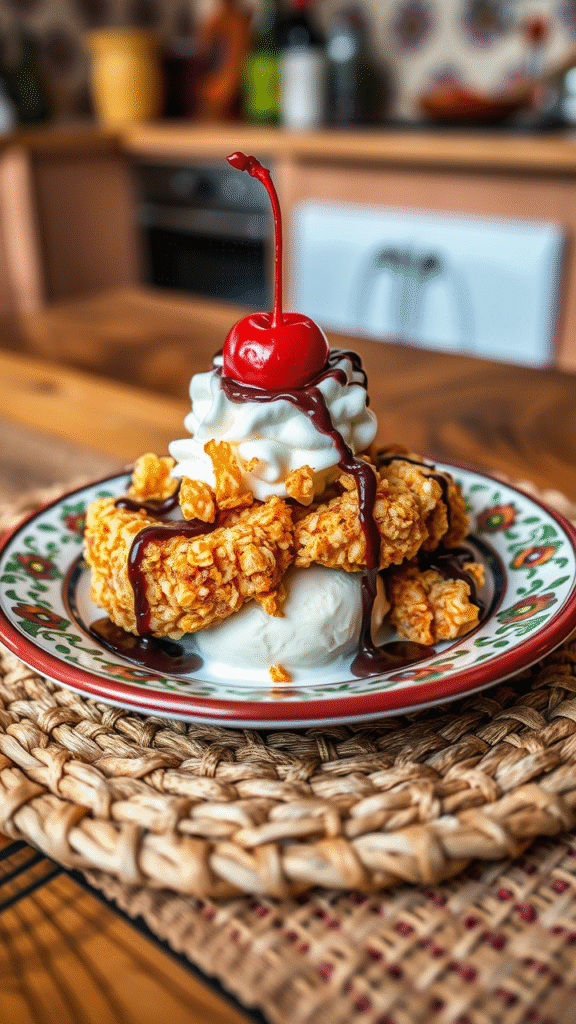 Mexican Fried Ice Cream