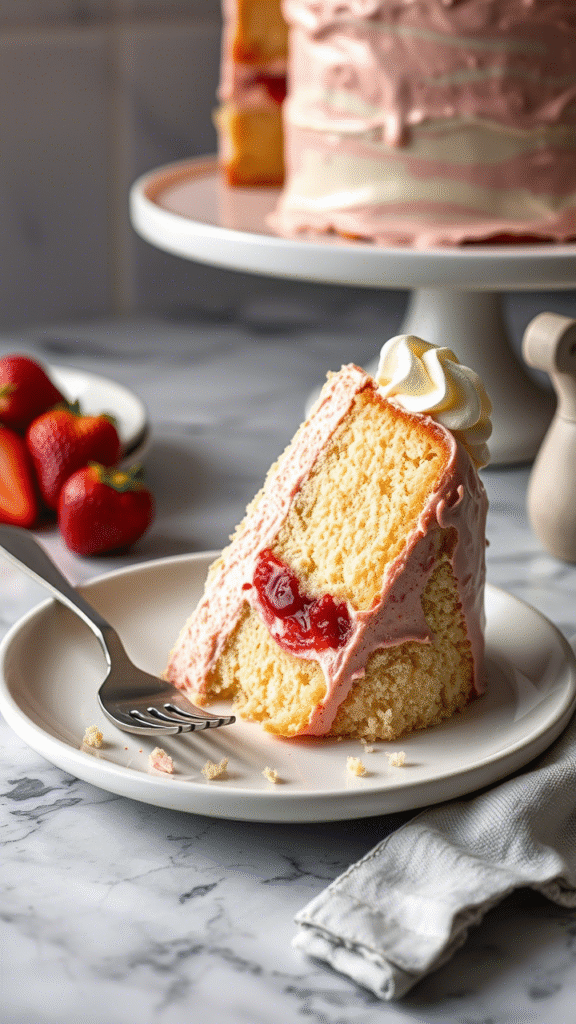 Shortcake Cheesecake Cake