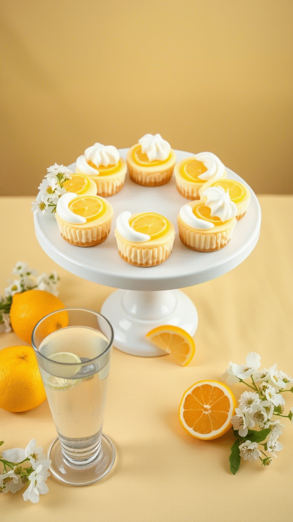 Mini Lemon Cheesecakes