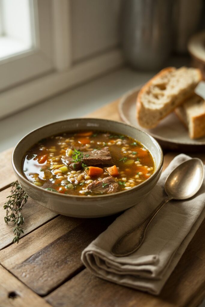 Beef Barley Soup Recipe