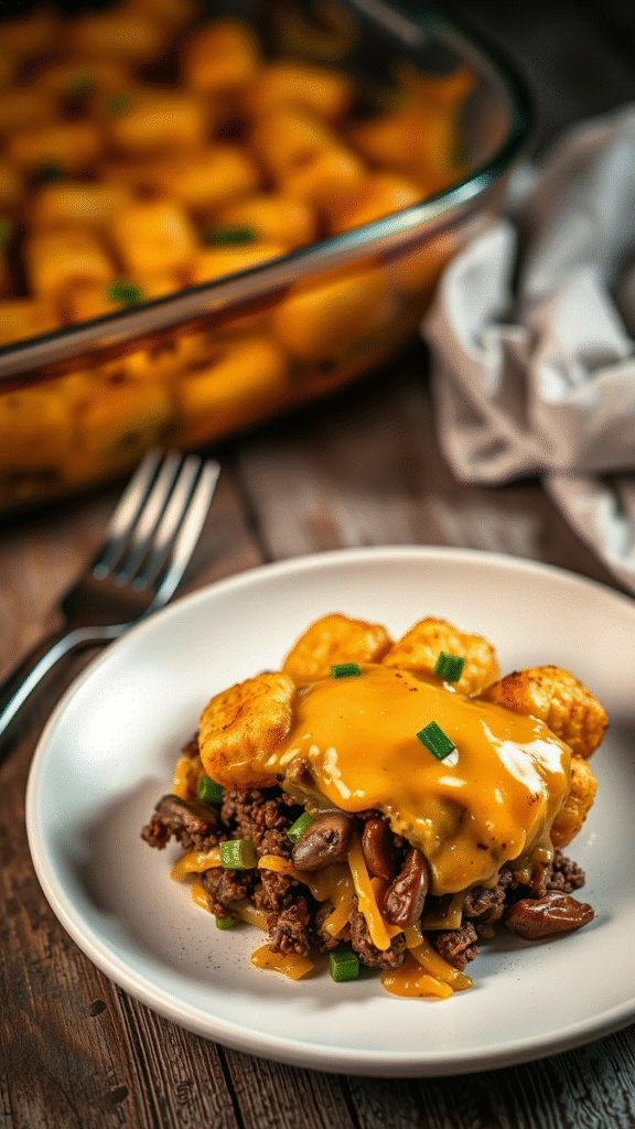 Cheesy Tater Tot Casserole