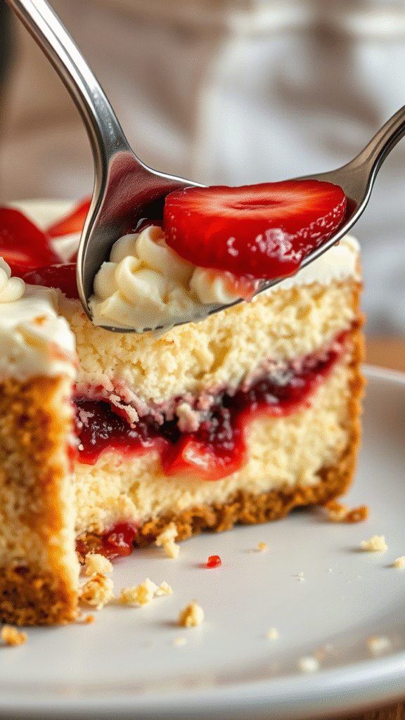 Shortcake Cheesecake Cake