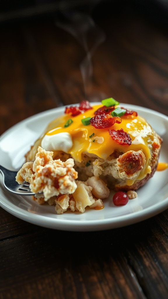Loaded Baked Potato and Chicken Casserole