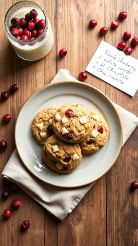 Cranberry White Chocolate Chip Cookies