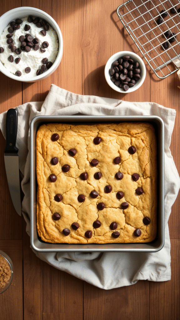 Lazy Chocolate Chip Cookie Bars