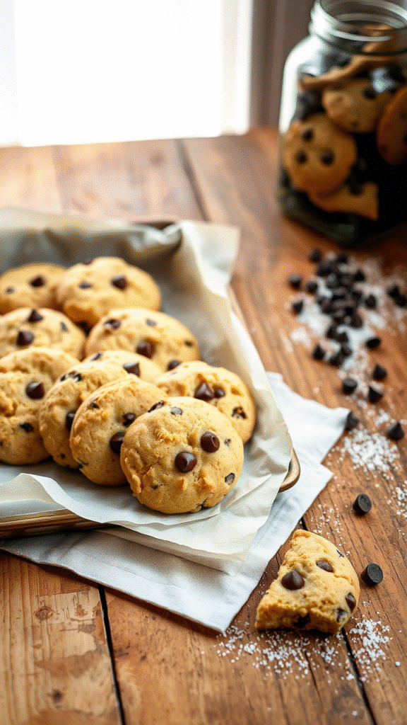 Chocolate Chip Shortbread Cookies