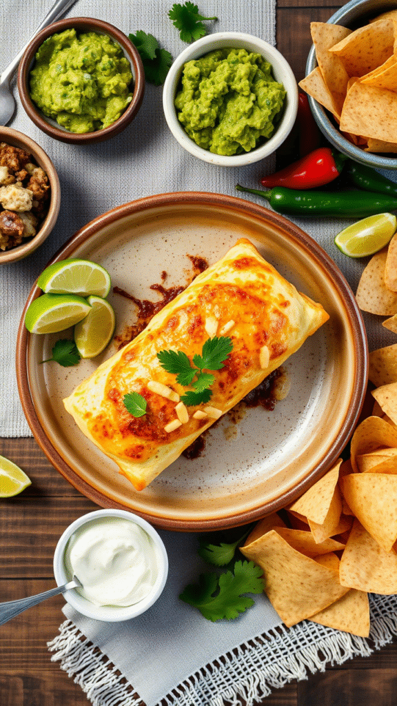 Beef and Cheese Chimichanga