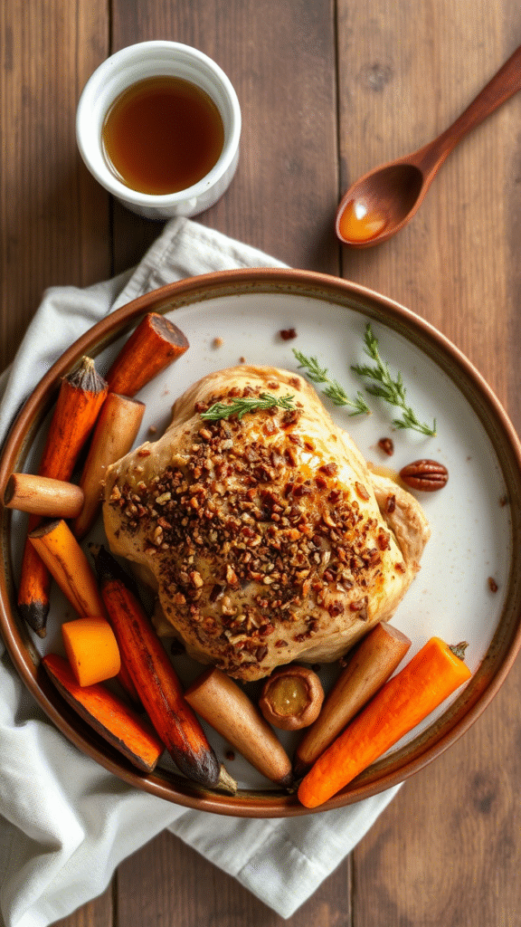 Maple Pecan Crusted Chicken