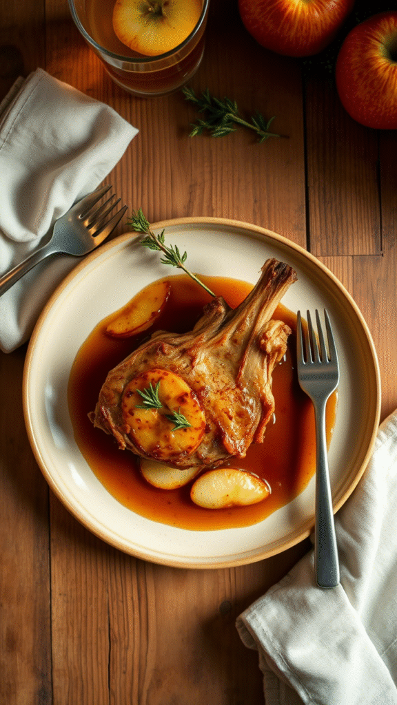 Cider-Braised Pork Chops