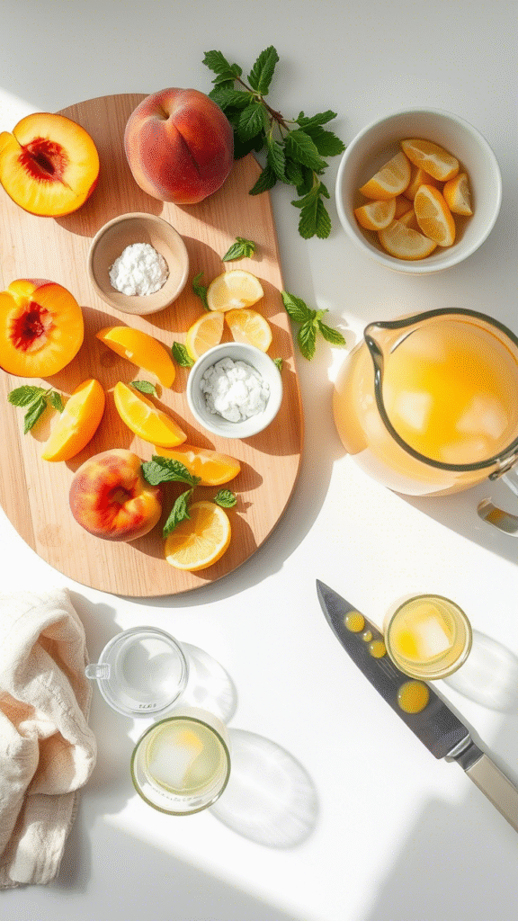 Refreshing Peach Lemonade