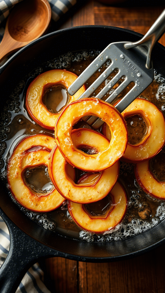 Fried Cinnamon Apple Rings