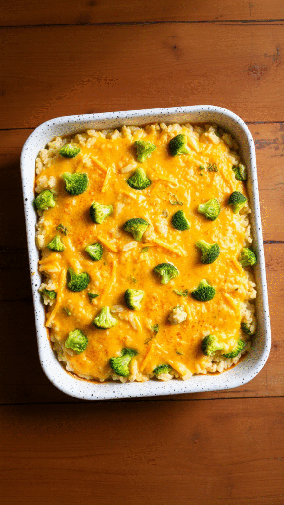 Cheesy Broccoli Rice Casserole