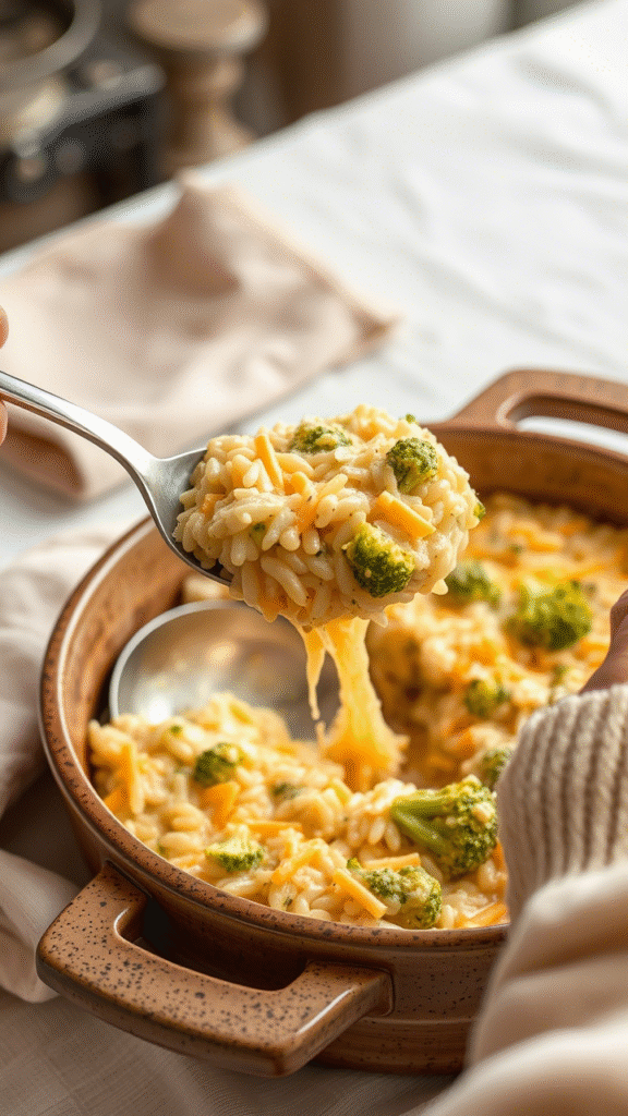 Cheesy Broccoli Rice Casserole