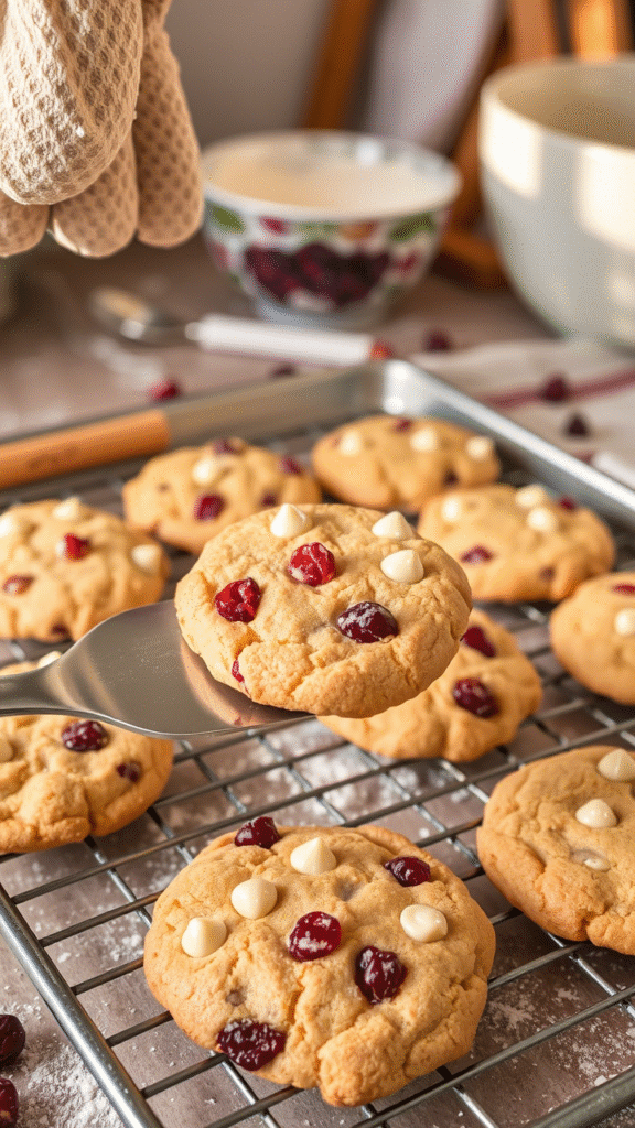 Cranberry White Chocolate Chip Cookies