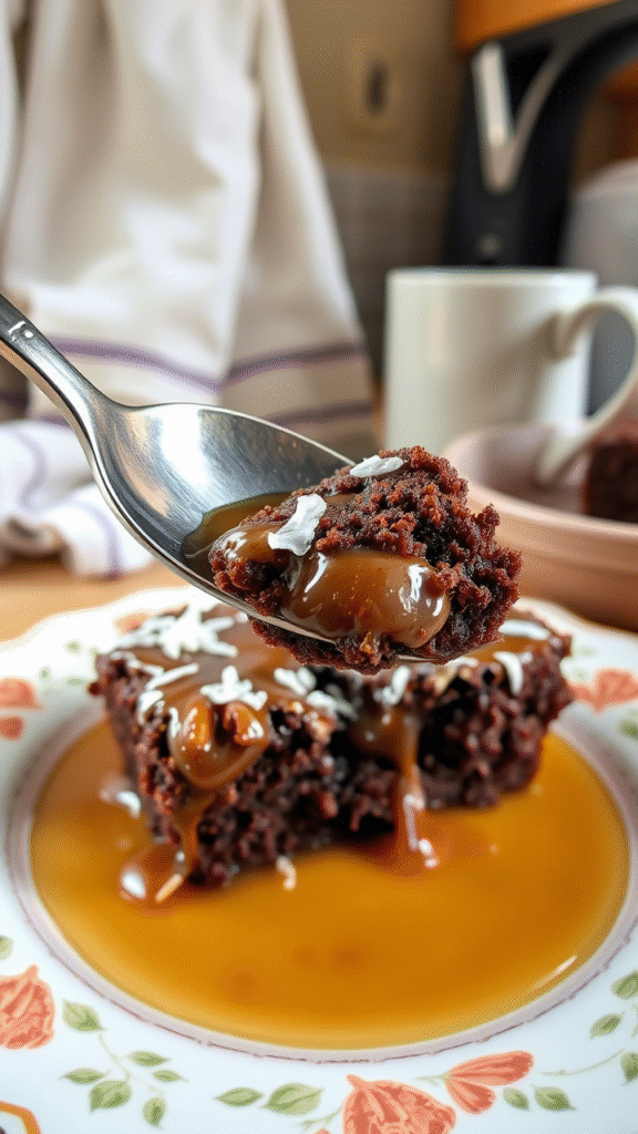 German Chocolate Poke Cake