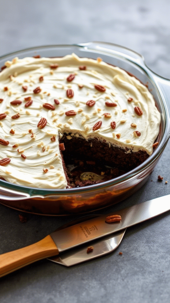 German Chocolate Poke Cake