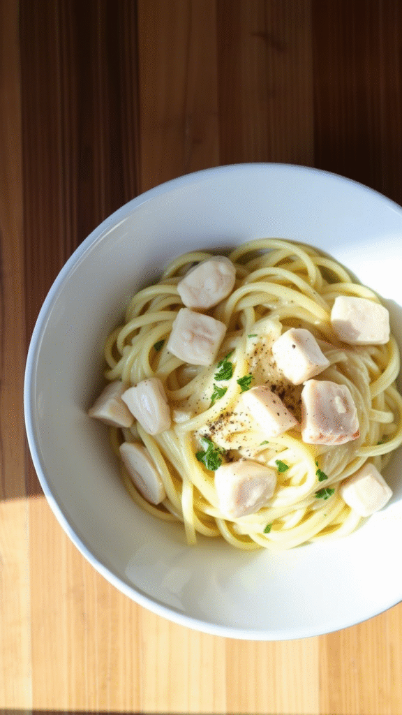 Crab Fettuccine Alfredo