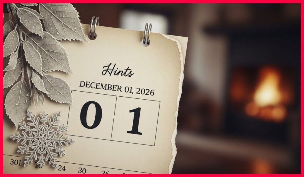 Hints for Decmber 01, 2026
